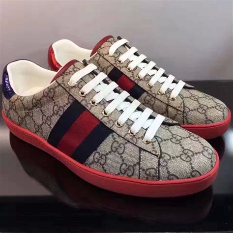 gucci ace gg supreme sneaker cheap|gucci supreme high top sneakers.